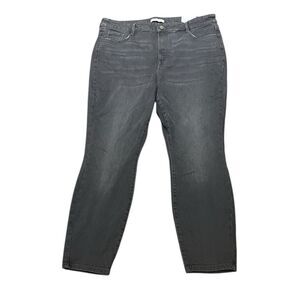 Nine West Women's Charcoal High Rise Skinny Sculpting Denim Jeans, Size 18S, NWT
